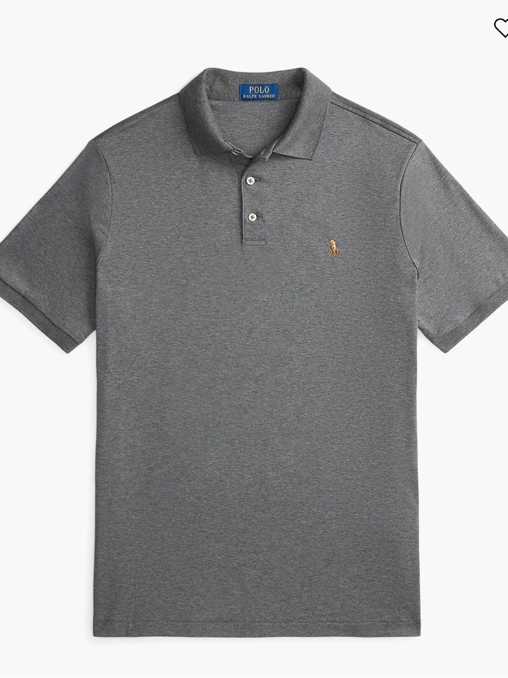 Polo by Ralph Lauren Heather Gray Short-Sleeve Polo
